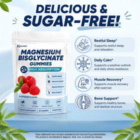 Kuerusor Gummies de Magnésium Bisglycinate 400mg, vue de côté