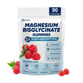 Kuerusor Gummies de Magnésium Bisglycinate 400mg, vue de face
