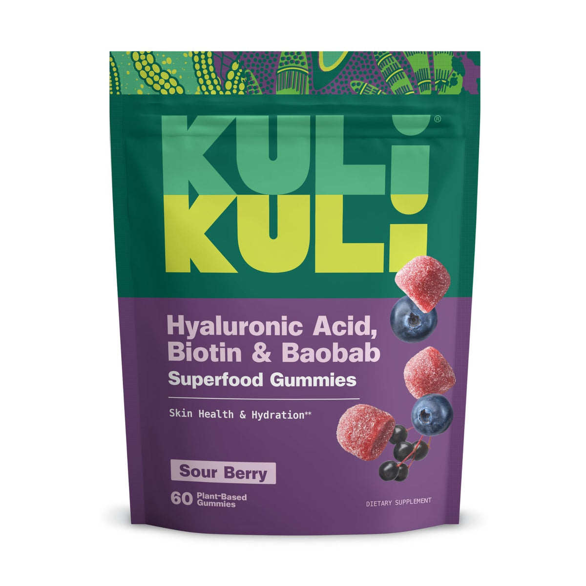 Kuli Kuli Super Gummies 60 gummies packaging front view