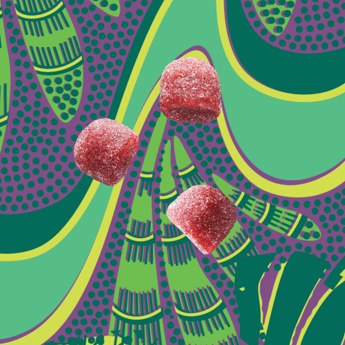 Kuli Kuli Super Gummies cacao cinnamon flavor on table
