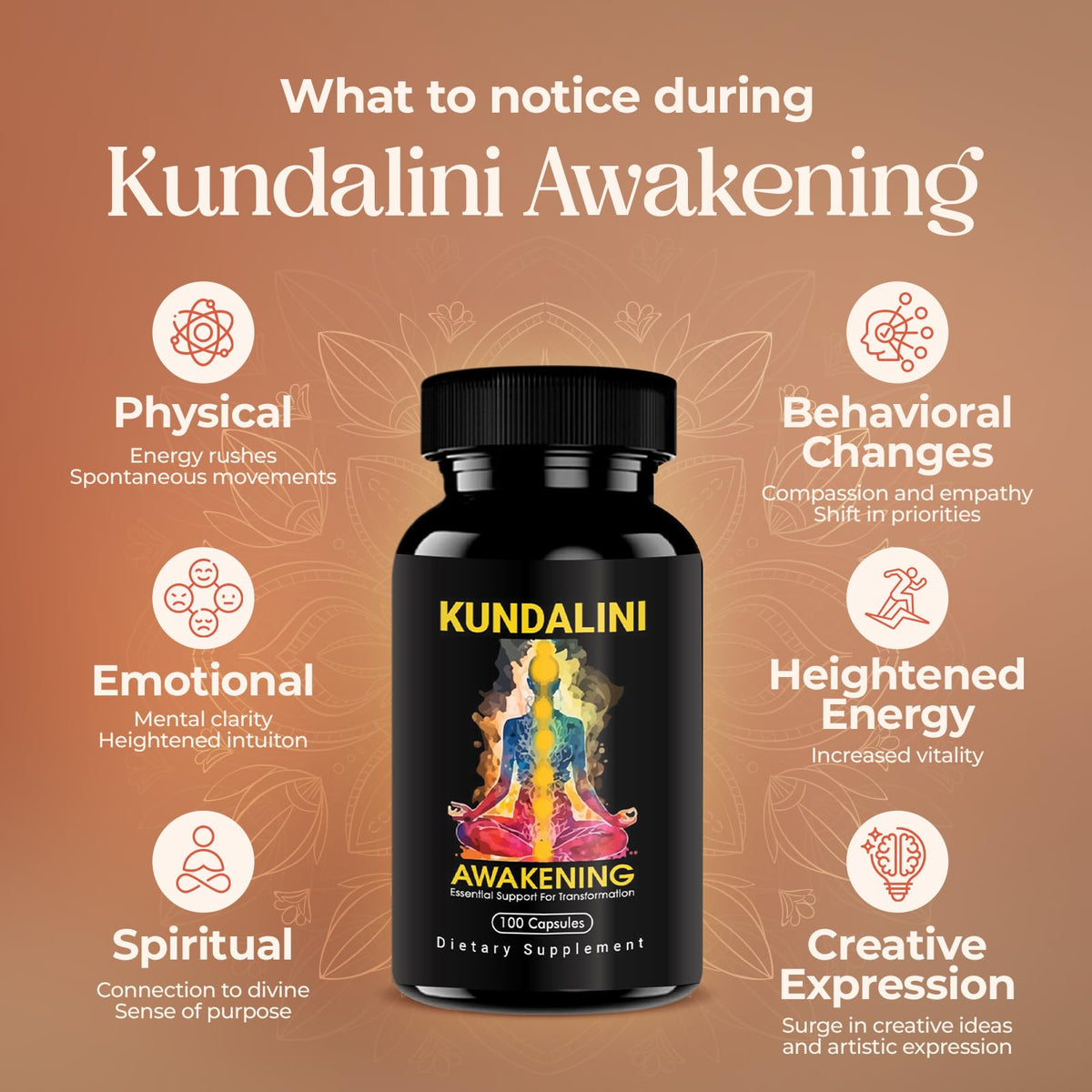 Kundalini Awakening à côté d'autres compléments alimentaires