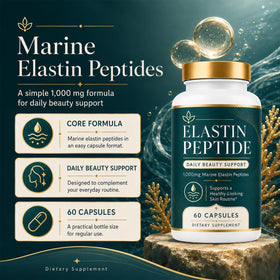 Kuri Nuka Élastine Marine capsules vue de dessus, étiquette claire
