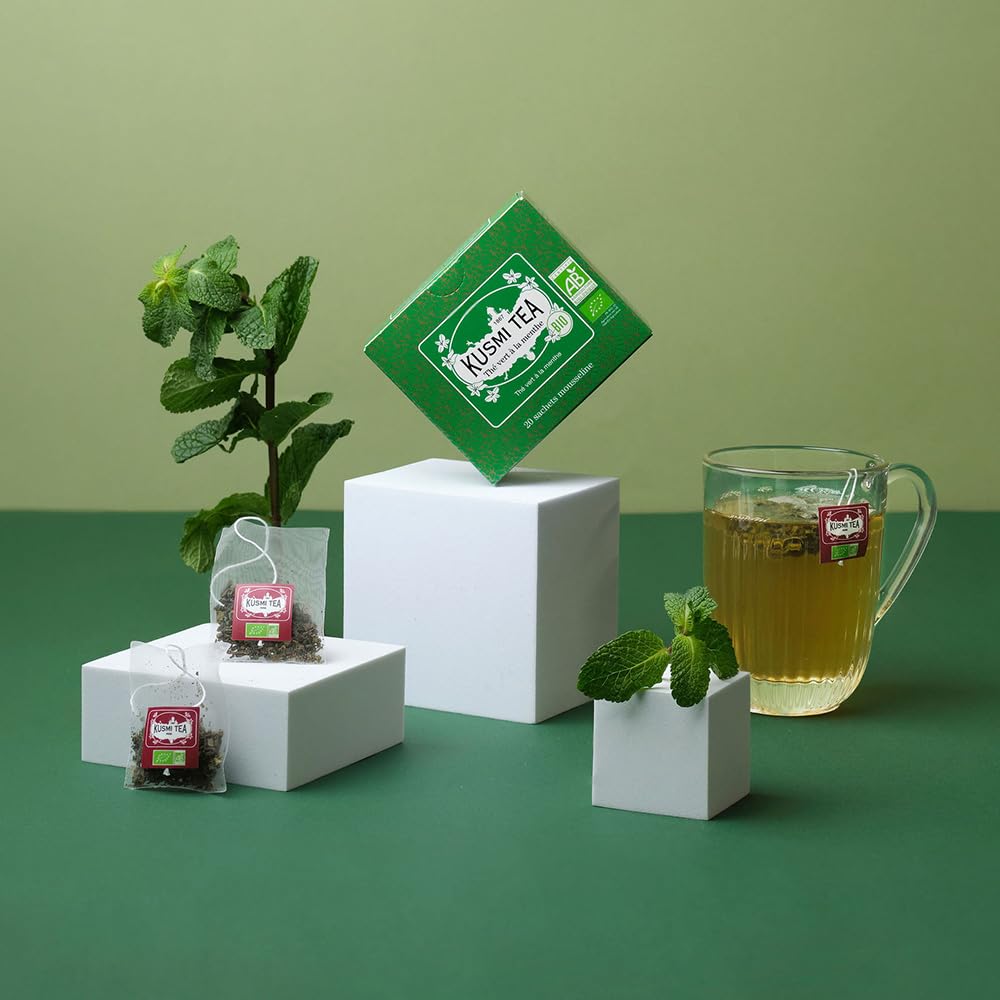 KUSMI TEA Thé Vert à la Menthe ambiance estivale