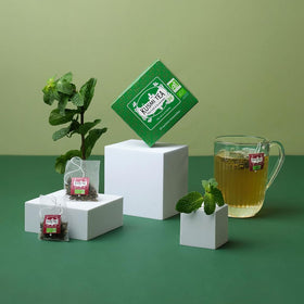 KUSMI TEA Thé Vert à la Menthe ambiance estivale