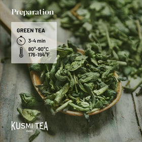 KUSMI TEA Thé Vert à la Menthe en infusion
