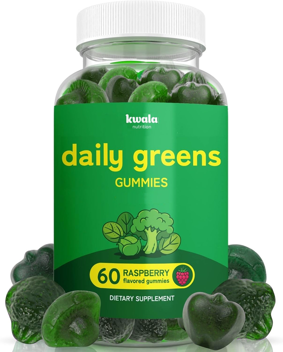 Kwala Nutrition Gummies Super Greens 60 Gummies emballage avant