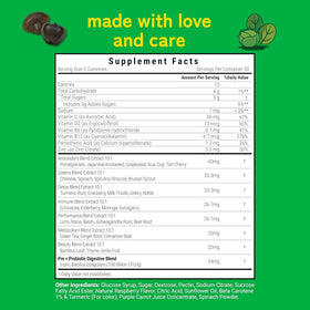 Kwala Nutrition Gummies Super Greens 60 Gummies vue de côté