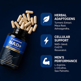 KXVUDE Compléments Alimentaires NAD+ 60 capsules avec étiquette