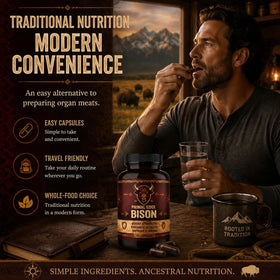 Kymezol Primal Edge Bison capsules dans un environnement de vie
