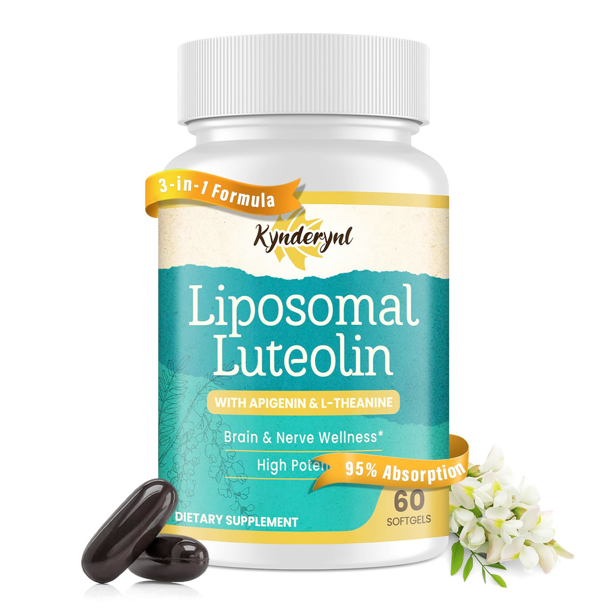 Kynderynl Luteoline Liposomale 200mg flacon avec 60 gélules