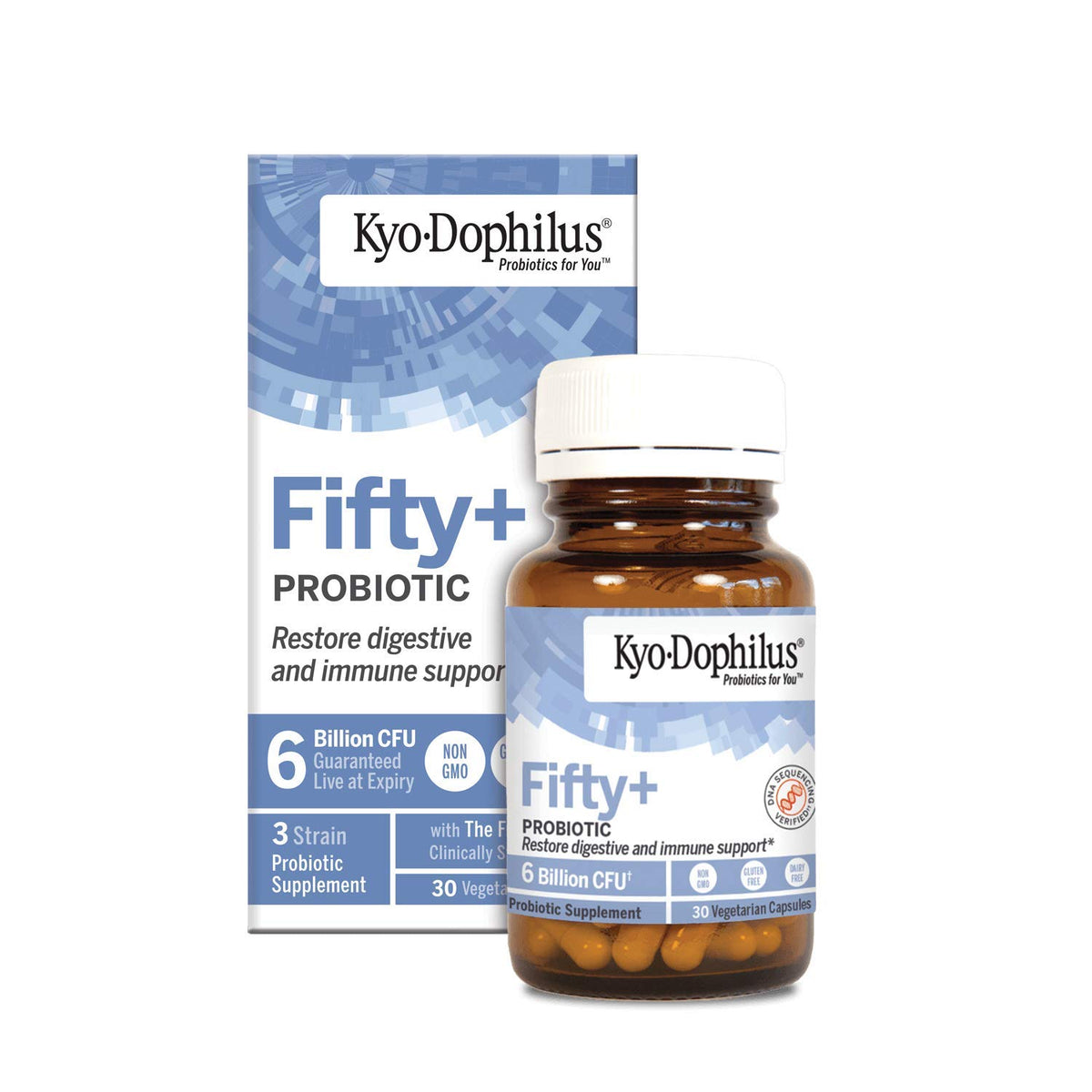 Kyo-Dophilus Fifty+ Probiotique 30 capsules en boîte