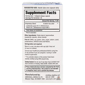 Kyo-Dophilus Fifty+ Probiotique étiquette de la boîte