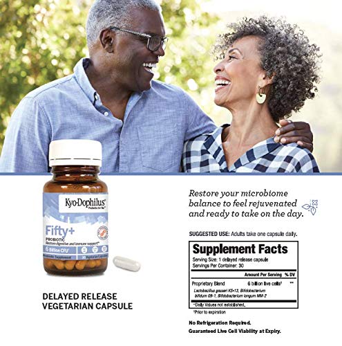 Kyo-Dophilus Fifty+ Probiotique sur une table