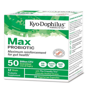 Kyo-Dophilus Probiotic Max arrière de l'emballage