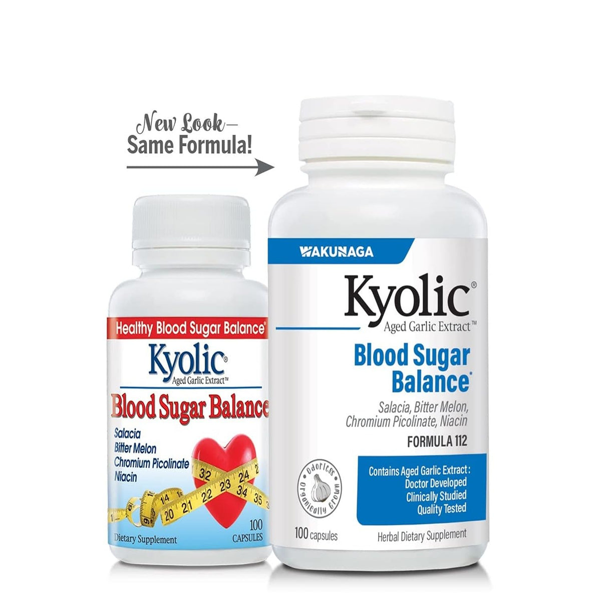 Kyolic Aged Garlic Extract 100 capsules avec un fond neutre