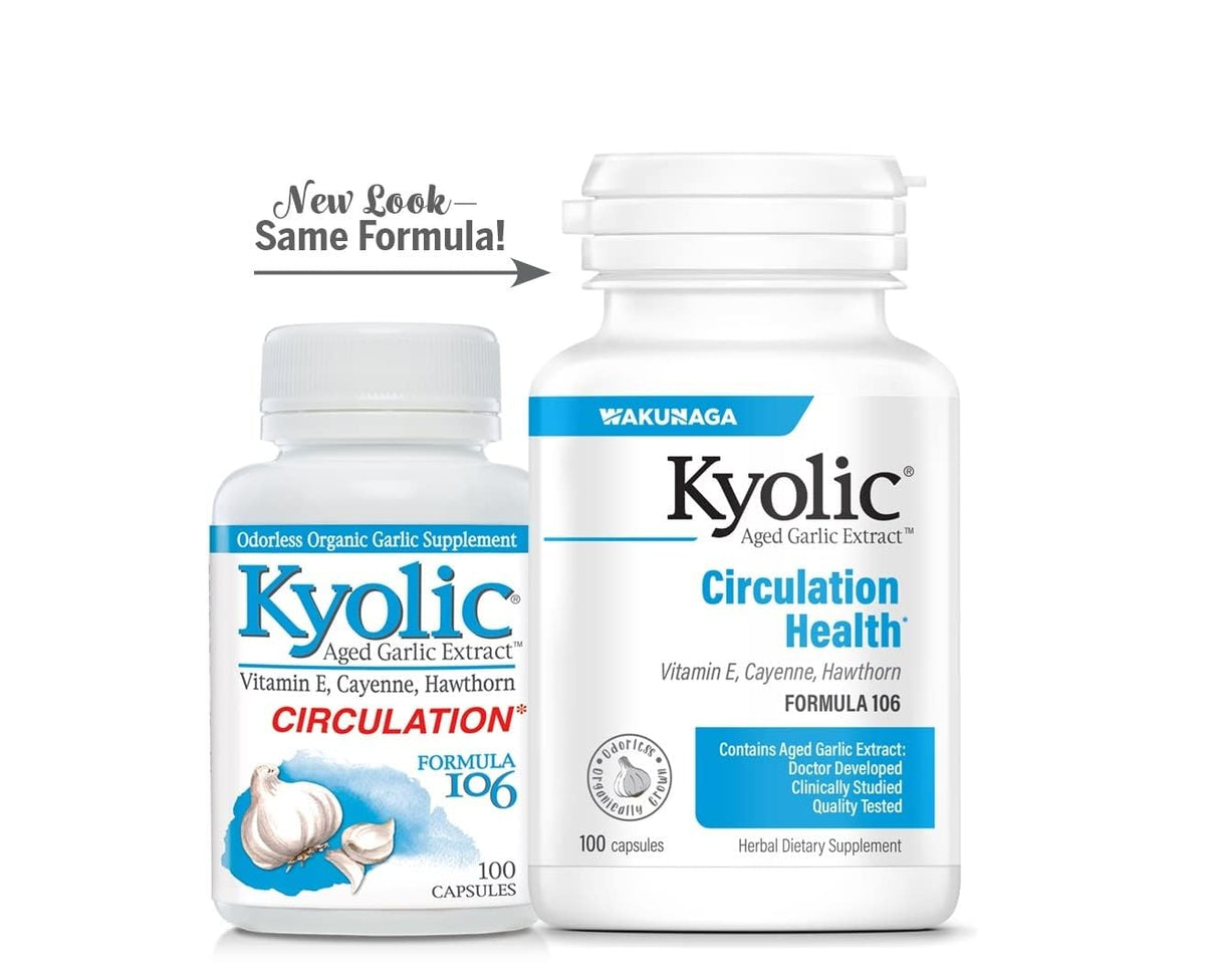 Kyolic Aged Garlic Extract 100 capsules dans une main