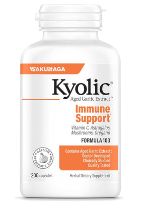 Kyolic Aged Garlic Extract 200 Capsules - vue avant de l'emballage