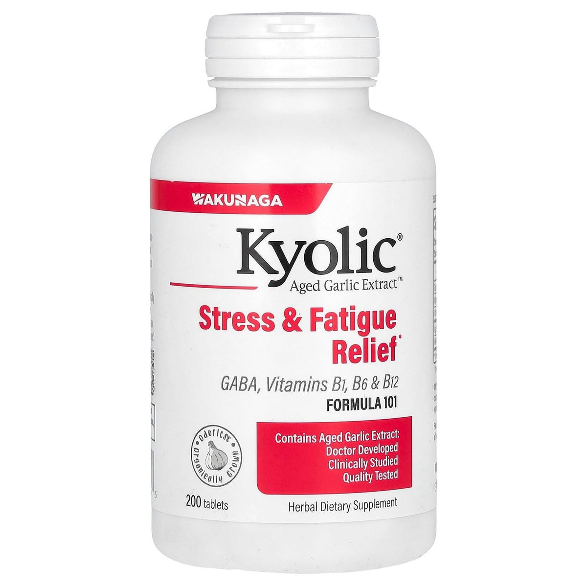 Kyolic Aged Garlic Extract 200 comprimés vue de face