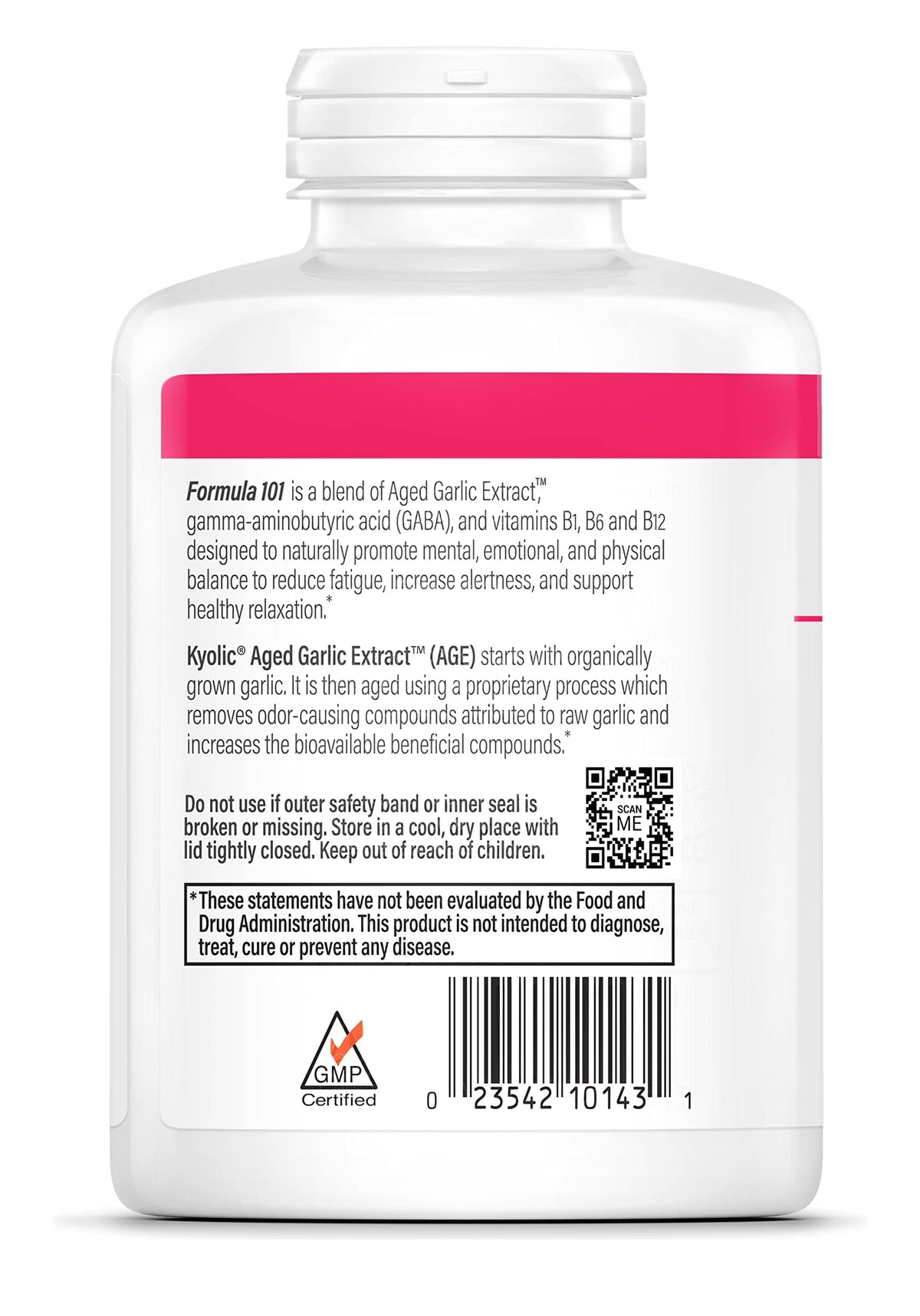 Kyolic Aged Garlic Extract 300 Caps en usage avec verre d'eau