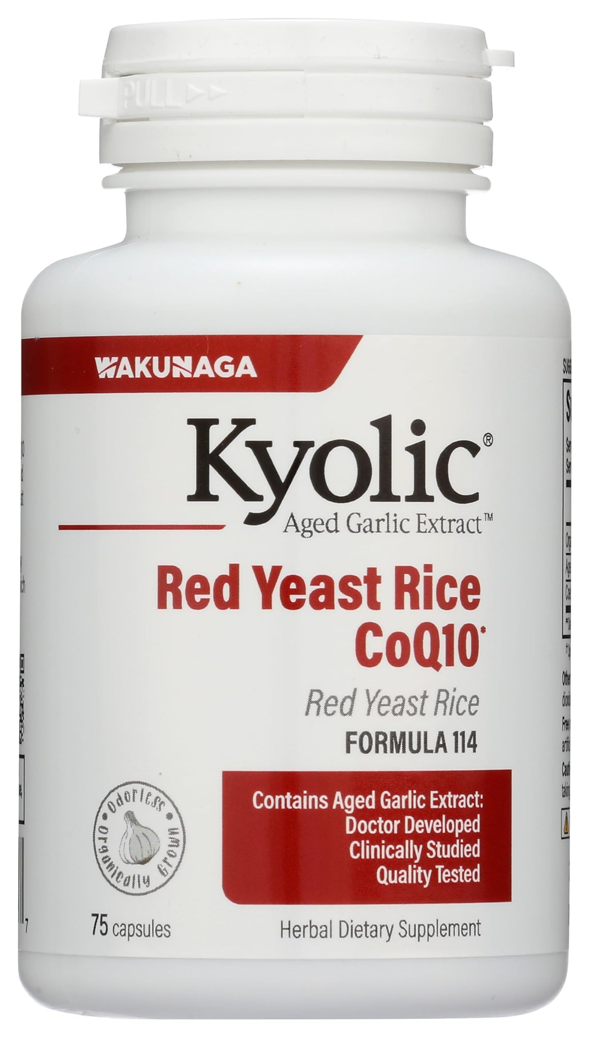 Kyolic Aged Garlic Extract 75 capsules avec emballage