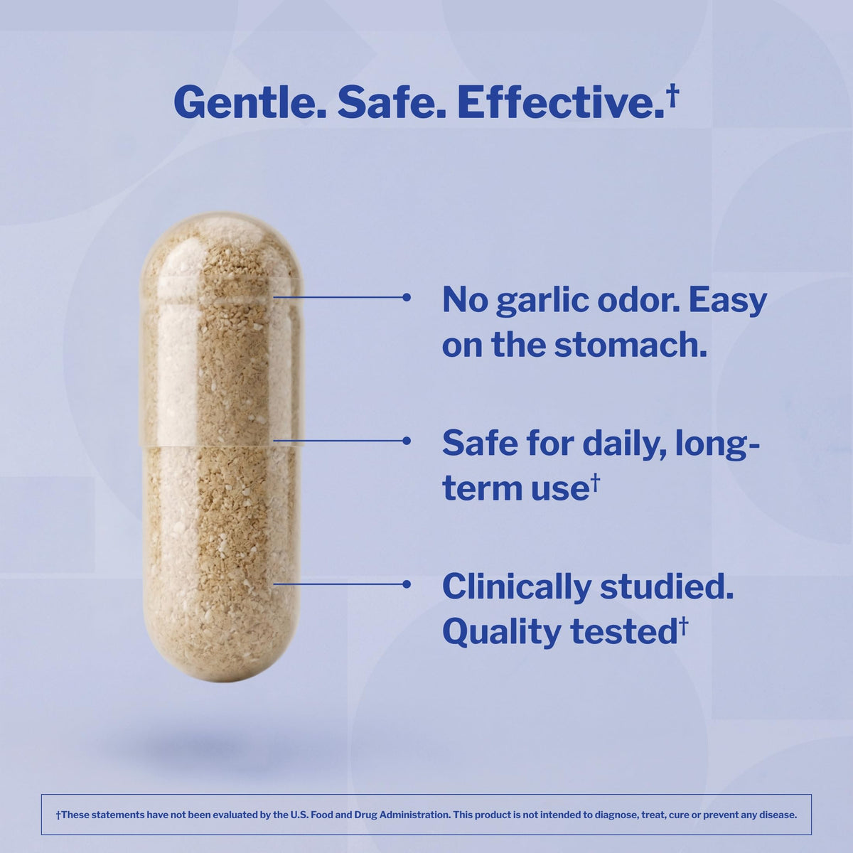 Kyolic Aged Garlic Extract sur fond blanc