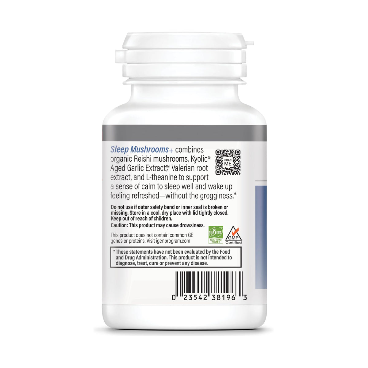 Kyolic Champignons de Sommeil+ capsules sur une table