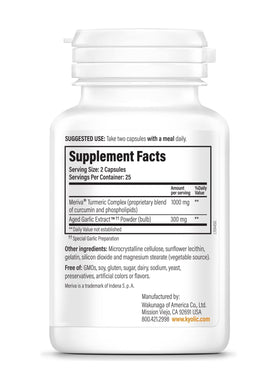 Kyolic Complément Alimentaire 111 50 Capsules arrière avec informations