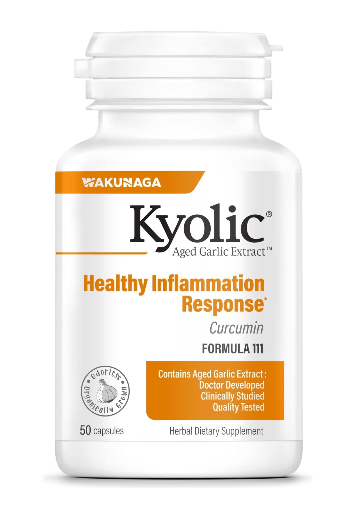 Kyolic Complément Alimentaire 111 50 Capsules vue de face