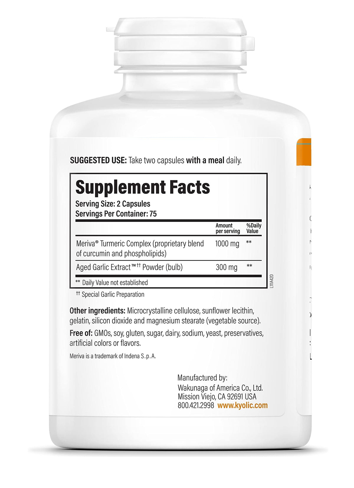 Kyolic Complément Alimentaire 150 Capsules côté droit