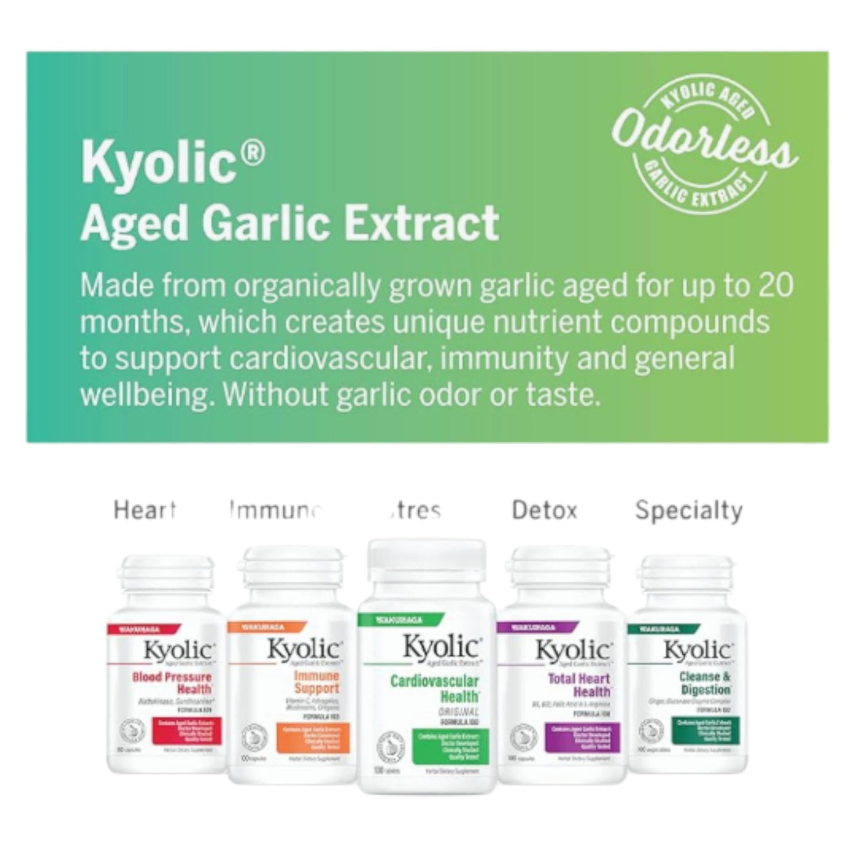 Kyolic CoQ10 Formule 110 emballage avec capsules