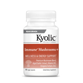 Kyolic daily wellness Mushrooms+ 60 capsules vue de face