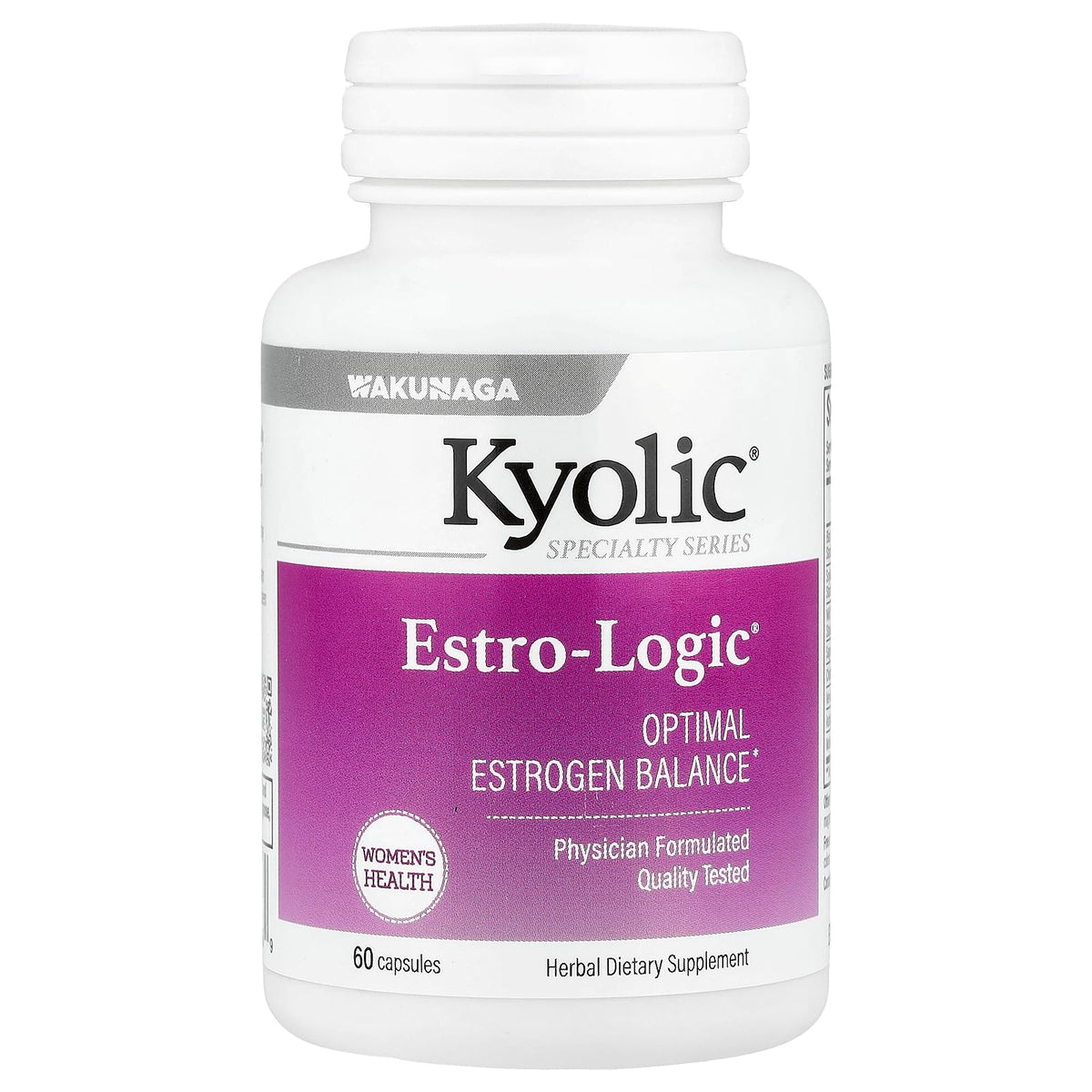 Kyolic Estro Logic 60 capsules vue de face