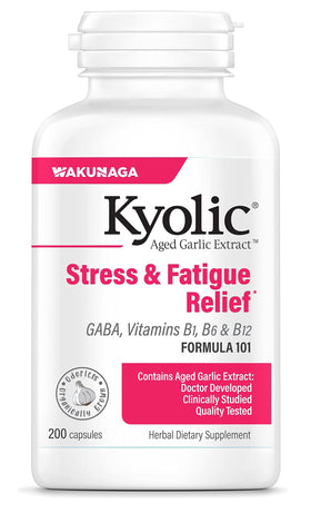 Kyolic Extrait Aged Garlic 200 Capsules, vue de face