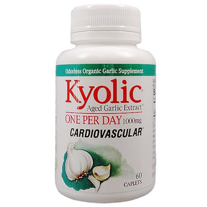 Kyolic Extrait de Ail Vieilli 1000 mg 60 comprimés, emballage avant