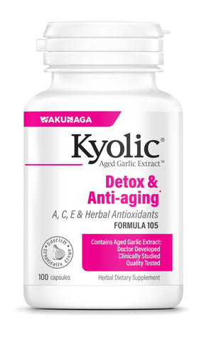 Kyolic Extrait de Ail Vieilli Formule 105 flacon avant