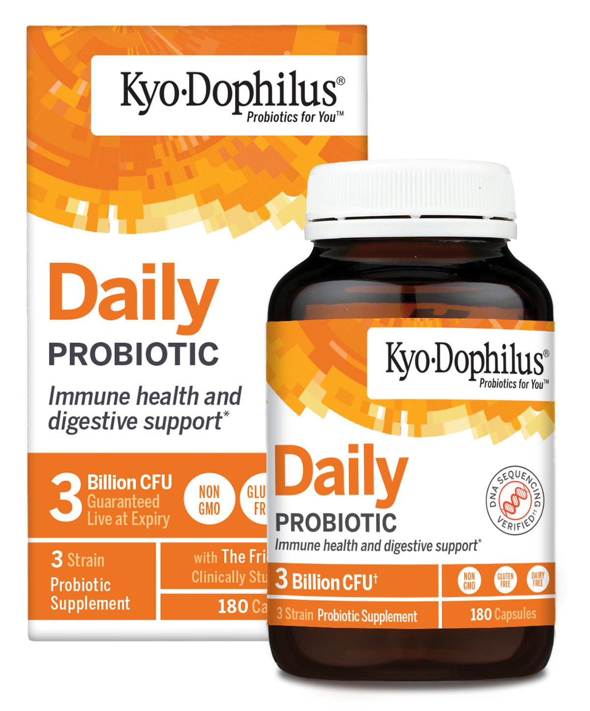 Kyolic Kyo-Dophilus 180 gélules vue de face