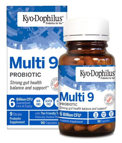 Kyolic Kyo-Dophilus Multi 9 Probiotique 90 Capsules vue de face