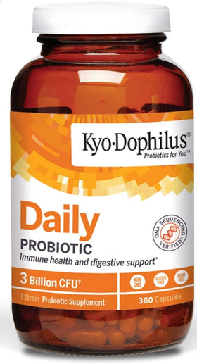 Kyolic Kyo-Dophilus Probiotique Quotidien 360 Capsules vue avant