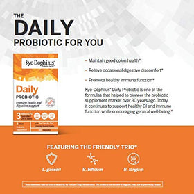 Kyolic Kyo-Dophilus Probiotique Quotidien avec étiquette visible