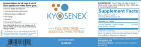 Kyosenex complément alimentaire peptides thymiques sur une table