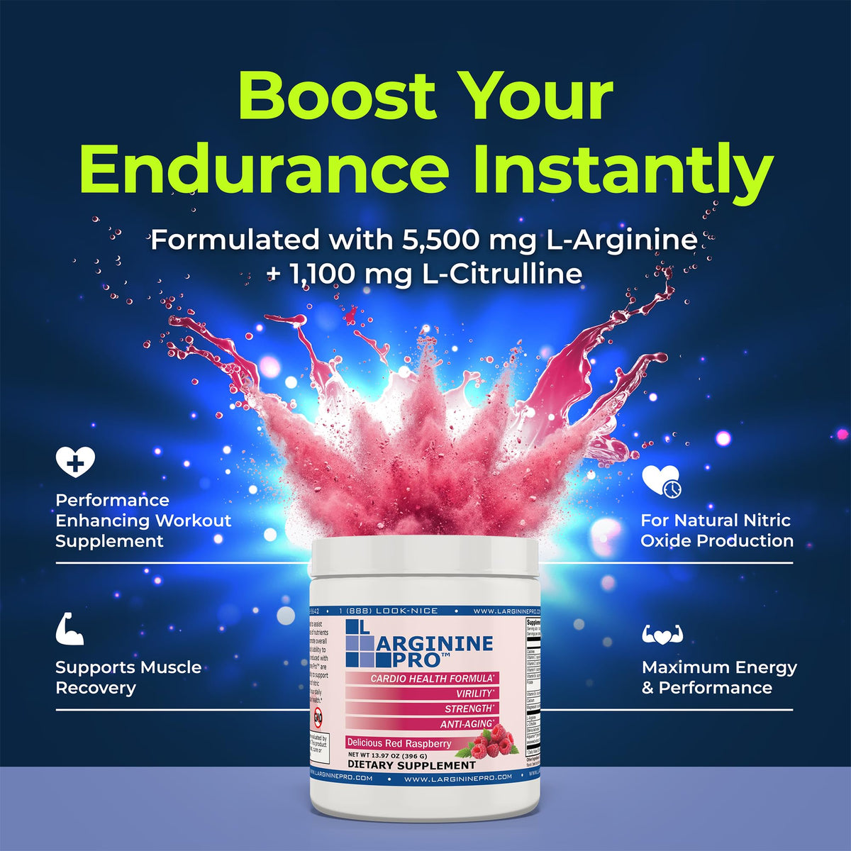 L-ARGININE PRO Poudre saveur Citrus Orange