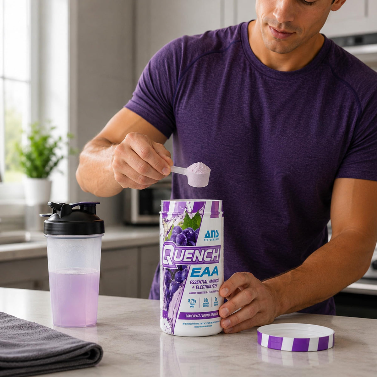 L'arrière de l'emballage ANS Performance Quench EAA 500g