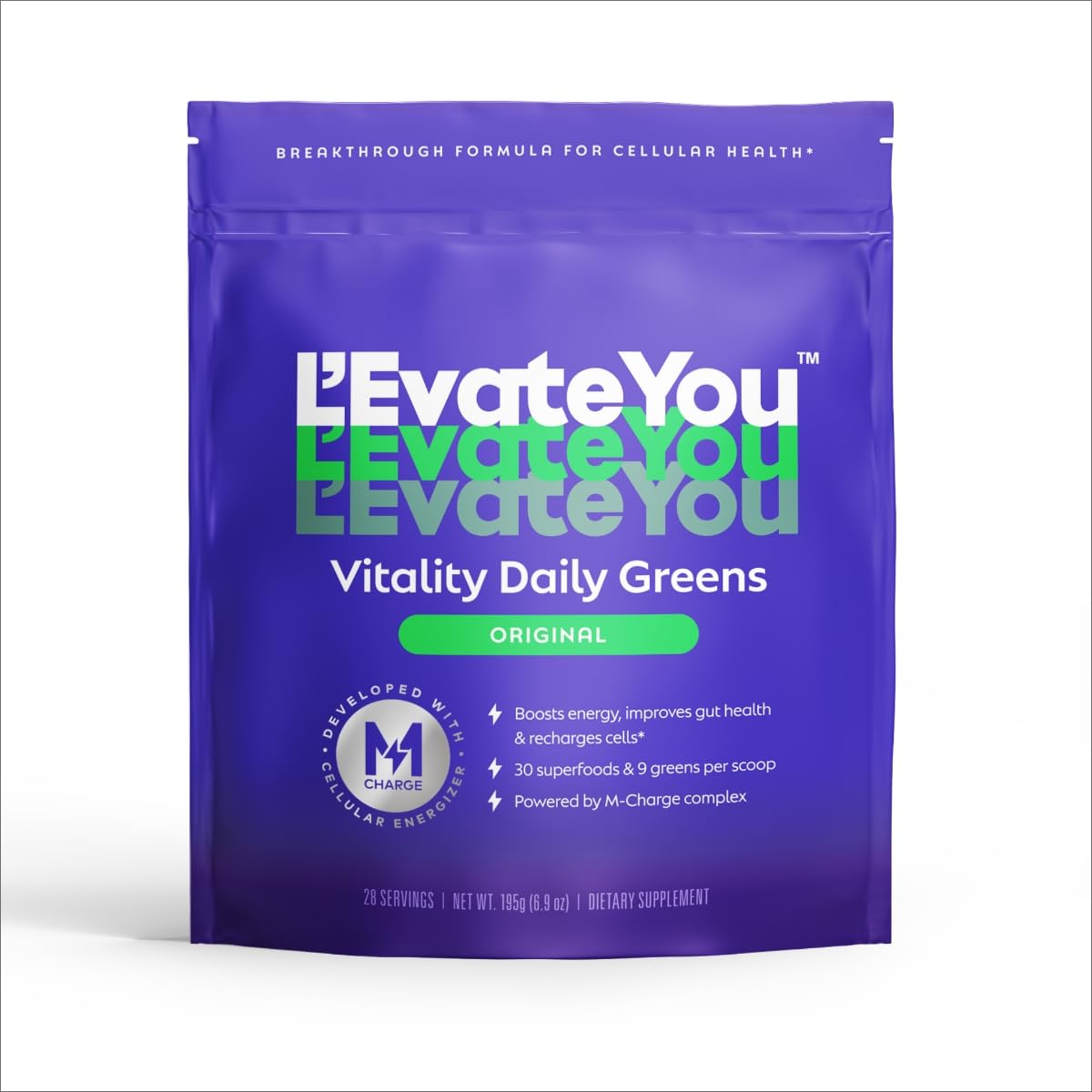L'Evate You Vitality Daily Greens 200g packaging front view