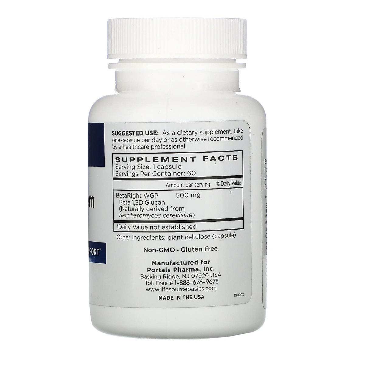 L LIFE SOURCE BASICS Complément Alimentaire 60 Capsules 500 mg - prise de capsules