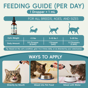 L-Lysine Liquide pour Chats 60ml sur un fond neutre