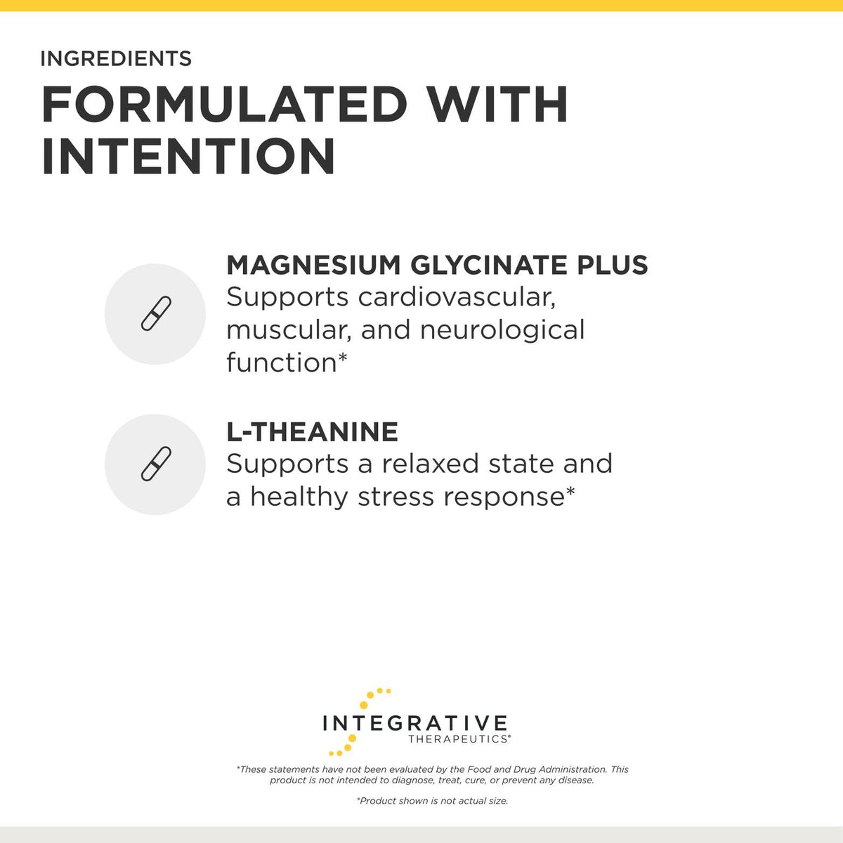 L-Theanine et Magnesium Glycinate Plus, vue de côté