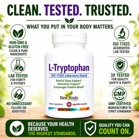 L-Tryptophan 220mg NEW ROOTS HERBAL, présentation du produit