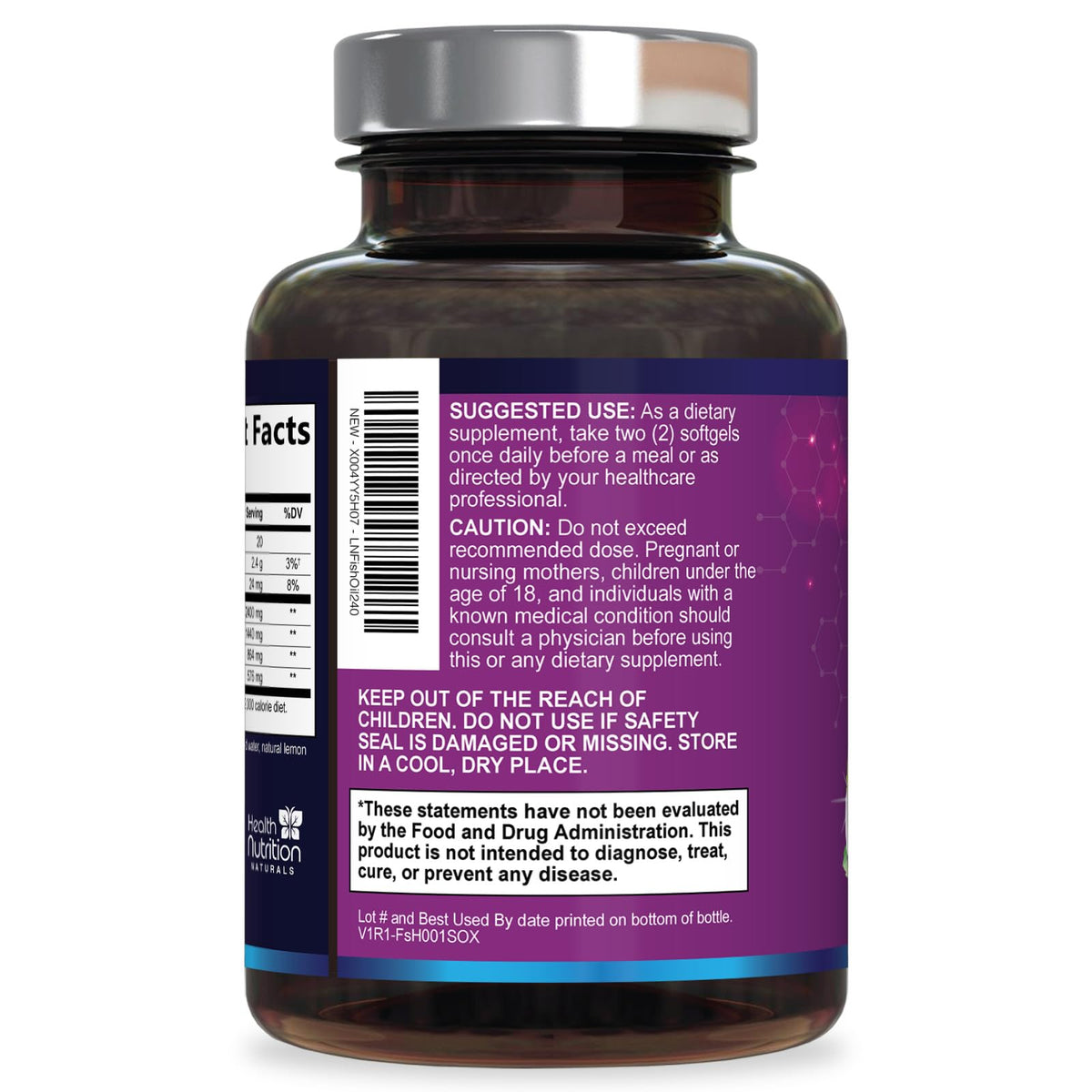 Label de qualité des gélules Omega 3