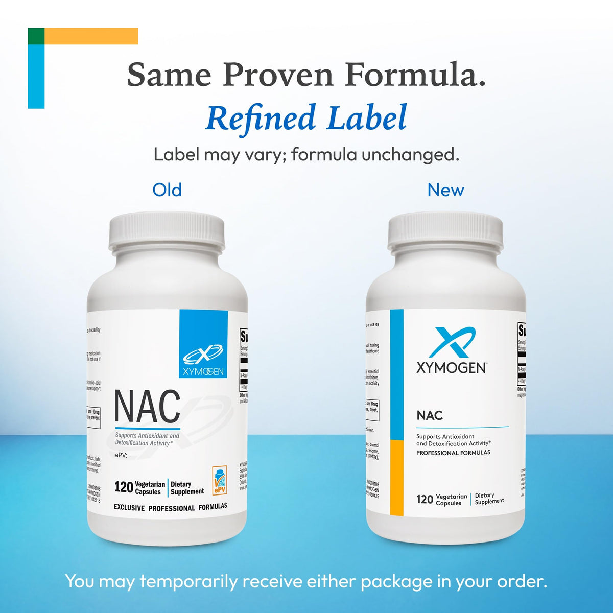 Label détaillé de XYMOGEN NAC 1200 mg