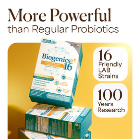 LABO Nutrition Biogenics 16 sachets de 10ml, ingrédients sur l'emballage